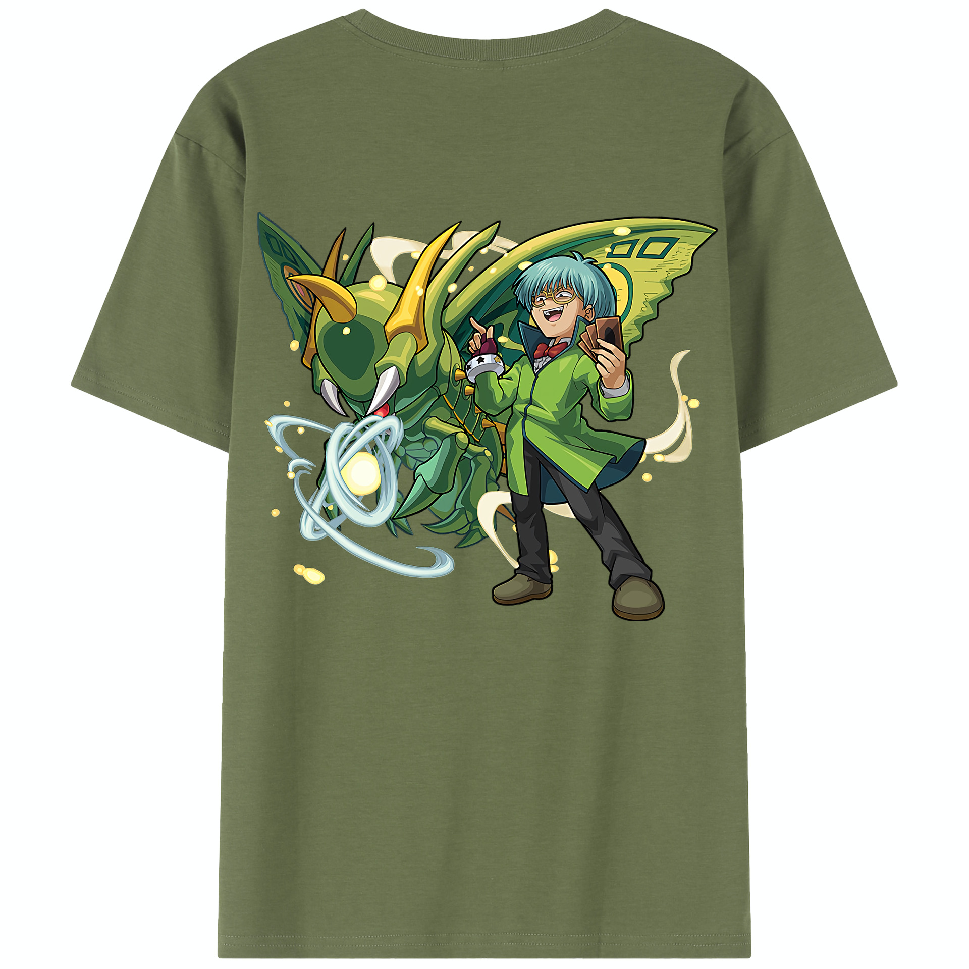 （画像用） 遊☆戯☆王 Yu-Gi-Oh! 綿100％半袖Tシャツ（背面プリント）
